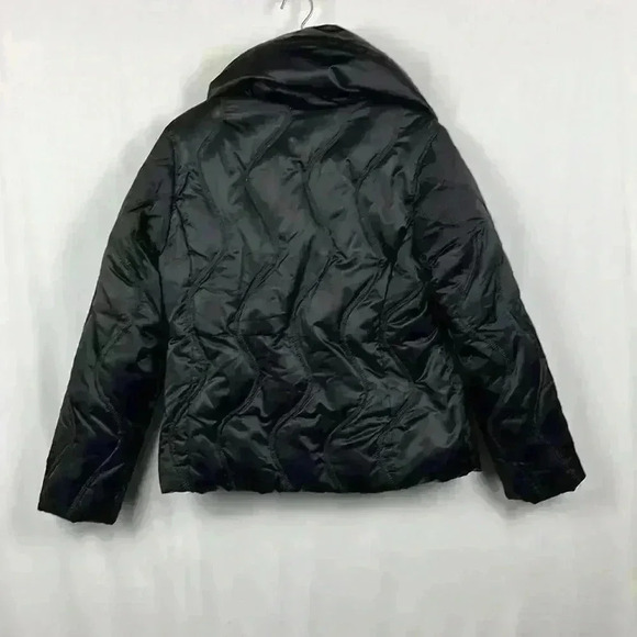 XOXO Women’s Puffer Jacket Short Length Black Turtleneck Pockets Zip Front XL - Picture 11 of 14